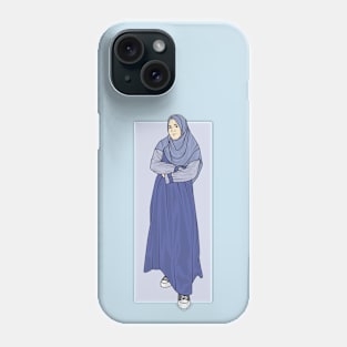 Hijab Girl Blue.Dress Phone Case