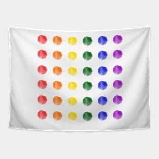 Watercolor Dots - gay pride Tapestry