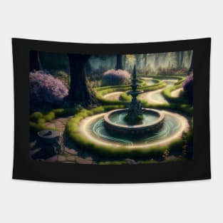 Magical Garden of Peace Tapestry