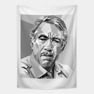 Anthony Quinn Grayscale Illustration Tapestry