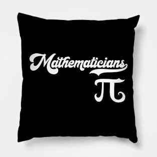 Mathematicians Retro Baseball Style - Pi Pillow