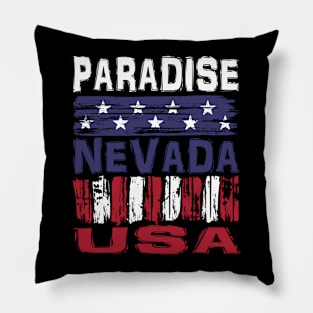 Paradise Nevada USA T-Shirt Pillow