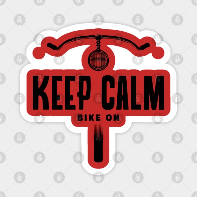 Keep calm bike on Magnet by Art Cube