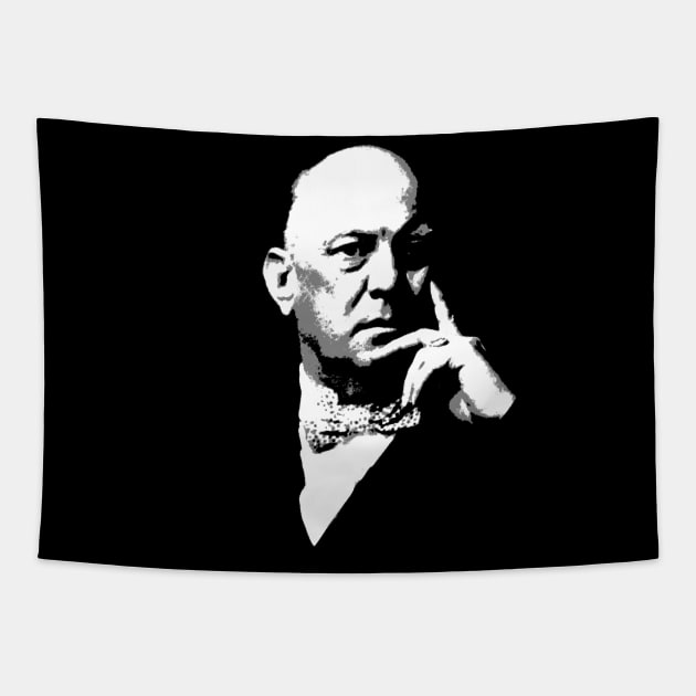 Aleister Crowley Thinker Thelema Occult Occultist Magick OTO Tapestry by Witchy Ways