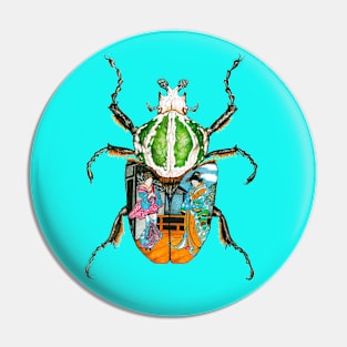 Painted Beetle 2 Pin