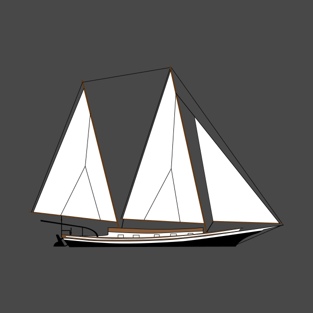 Bugeye Ketch Sailboat by CHBB