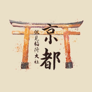 Kyoto Fushimi Inari Shrine design T-Shirt