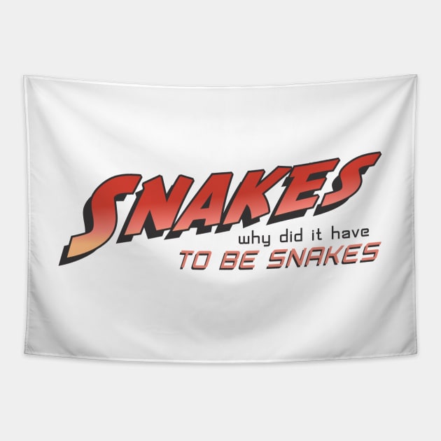 Snakes - Why Did It Have To Be Snakes Tapestry by ikaszans