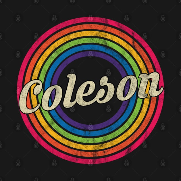 Coleson - Retro Rainbow Faded-Style by MaydenArt