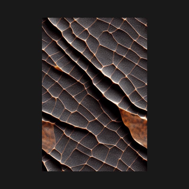 Cracked black Imitation leather, natural and ecological leather print #9 by Endless-Designs