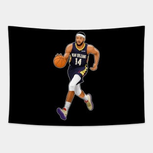 Brandon Ingram #14 Dribble The Ball Tapestry