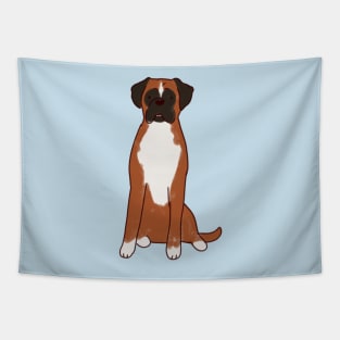 boxer dog drawing Tapestry