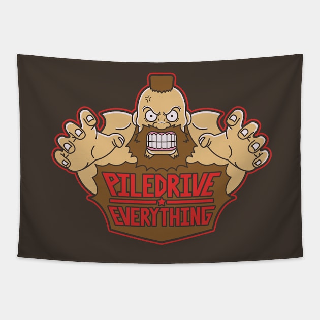 Piledrive Everything Tapestry by GamblerZ