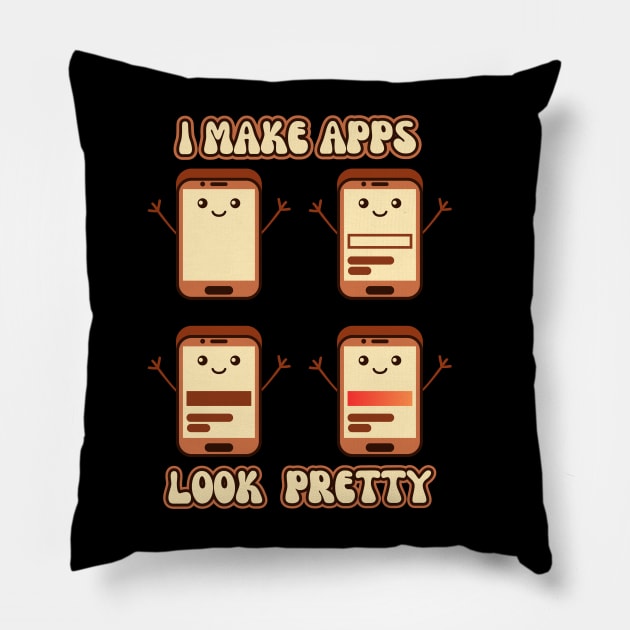 Cute UX-UI Pillow by Indieteesandmerch