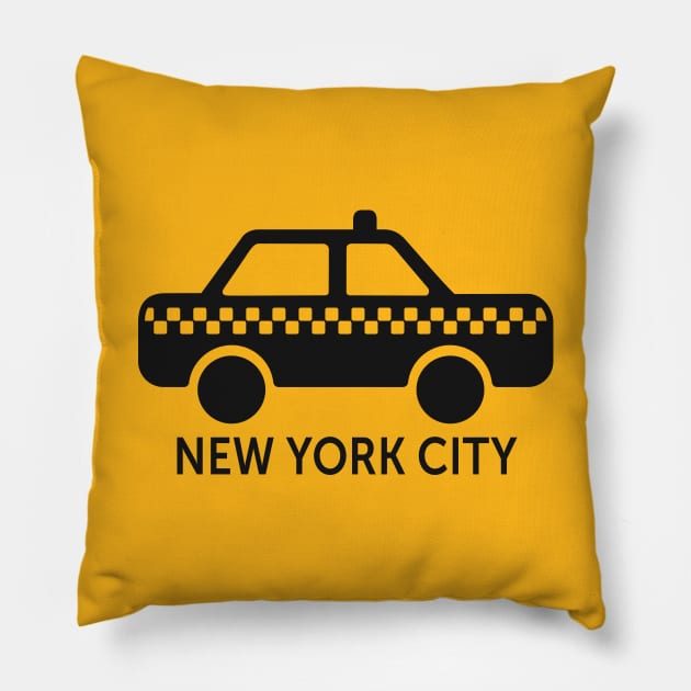 New York City Taxi Pillow by byebyesally