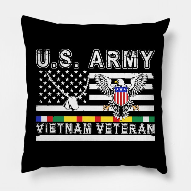 US Army Vietnam Veteran Pillow by Barang Alus