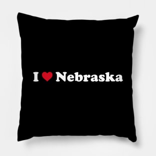 I ❤️ Nebraska Pillow