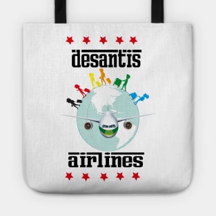 desantis airlines tee shirt Tote