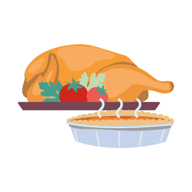 Turkey and Pie by SWON Design