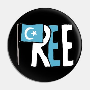 Free The Uyghurs Pin