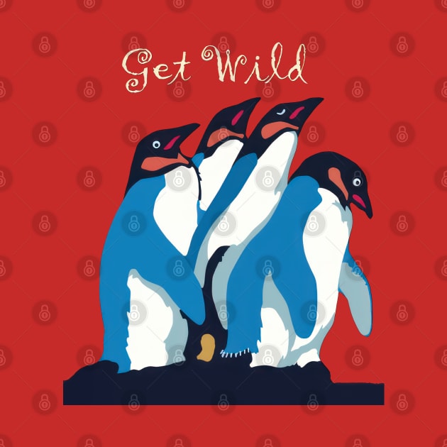 Penguins: Get Wild by TooplesArt