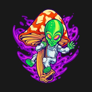 Mushrooms LSD Alien Trip T-Shirt