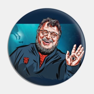 Guillermo del Toro - An illustration by Paul Cemmick Pin