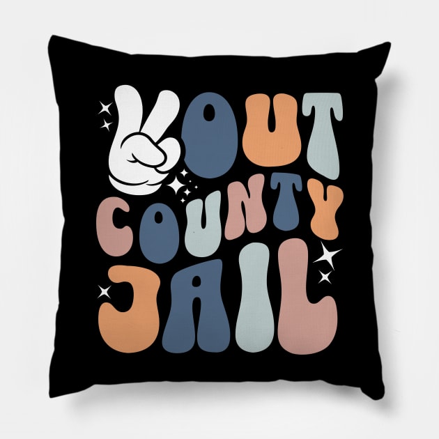 Peace Out County Jail Pillow by BankaiChu