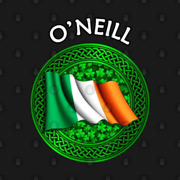 Irish Flag Shamrock Celtic Knot - O'Neill by Taylor'd Designs