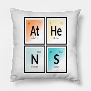 Athens City - Periodic Table Pillow