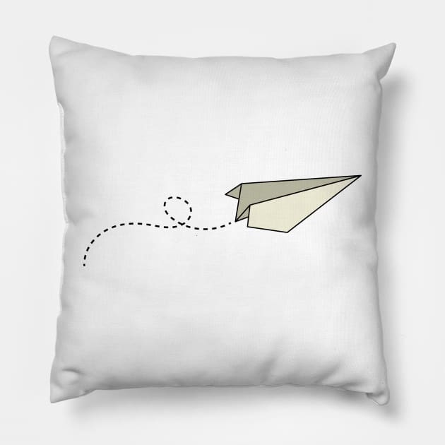 Paper Plane Pillow by BetterMe4BetterWe