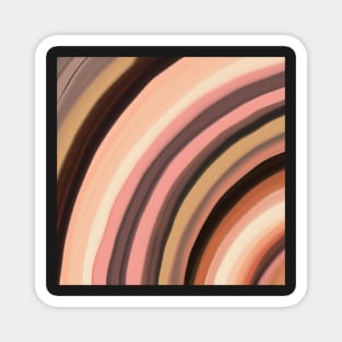 Wavy colored stripes Magnet