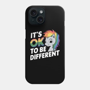 "Unique Horns: Embracing Diversity in a Unicorn World – Autism Awareness Edition" Phone Case