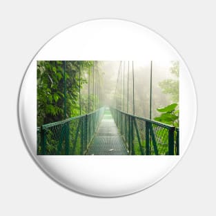 Suspension bridge in rainforest Pin