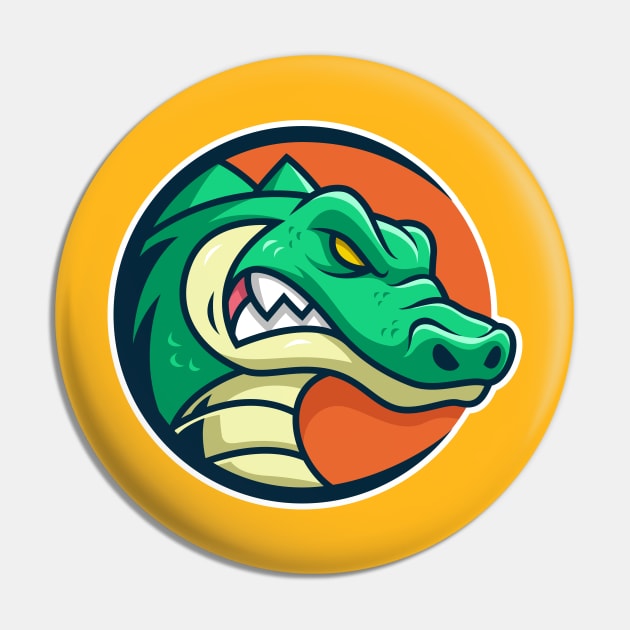 Crocodile Pin by mightyfire