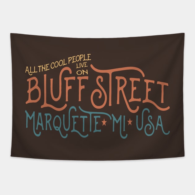 Bluff Street Tapestry by Miskatonic