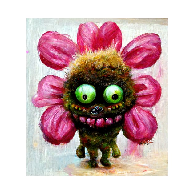 Cute flower plant monster by Fluffypunk