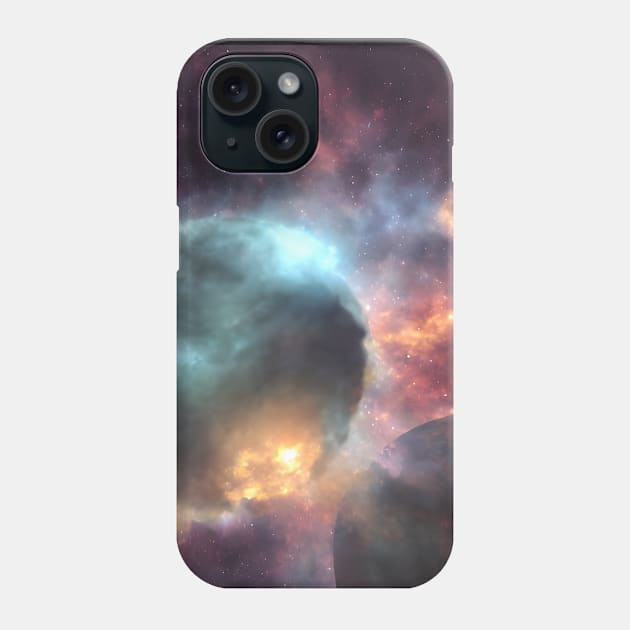 Planets Nebula Cloud In Dark Space Phone Case by star trek fanart and more