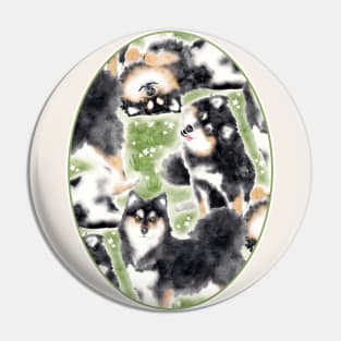 Happy Finnish Lapphund Dogs Pin