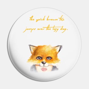 the quick brown fox Pin