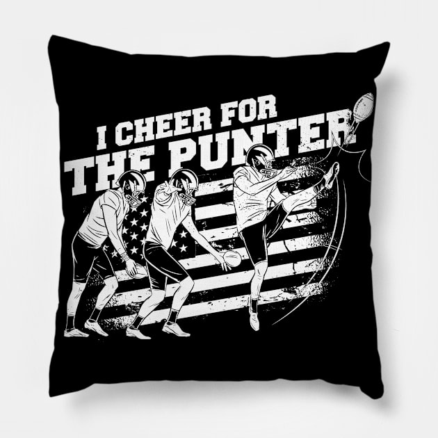 Punter's Sideline Cheer Pillow by Life2LiveDesign