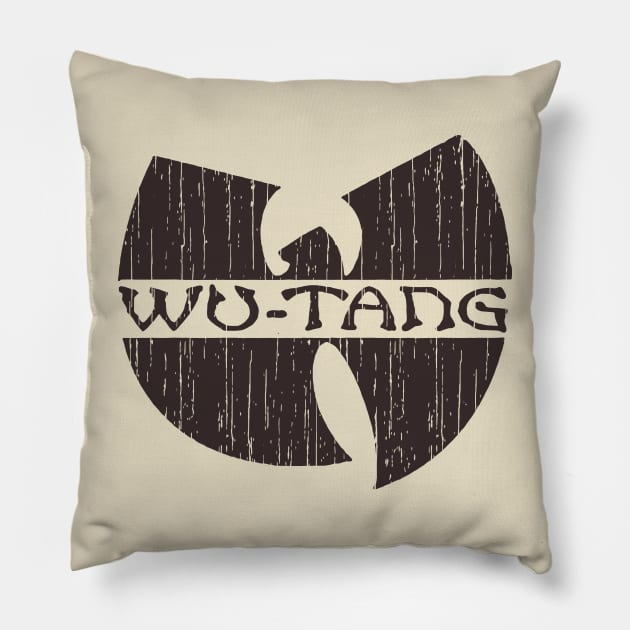 Retro Wutang - Brown Pencil Pillow by Brown Pencil