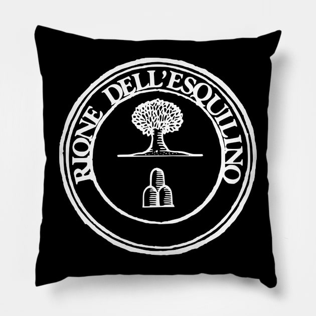 Rione Esquilino w-text Pillow by NextStop