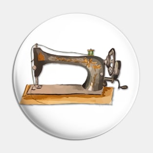 Old time sewing machine Pin