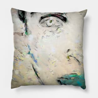 Portrait of woman Pillow