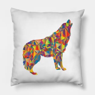 The Abstract Wolf Pillow