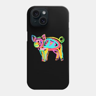 Painted Pig Phone Case