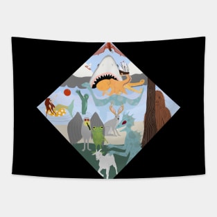 Cryprid Creature Land Tapestry