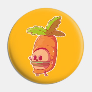 Carrot Skull Pin