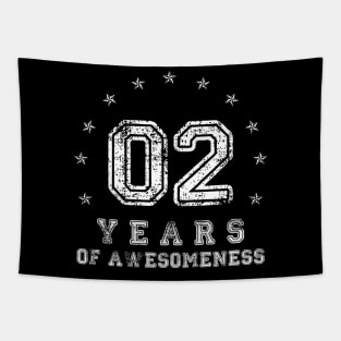 Vintage 2 years of awesomeness Retro 2017 Birthday Gift Tapestry